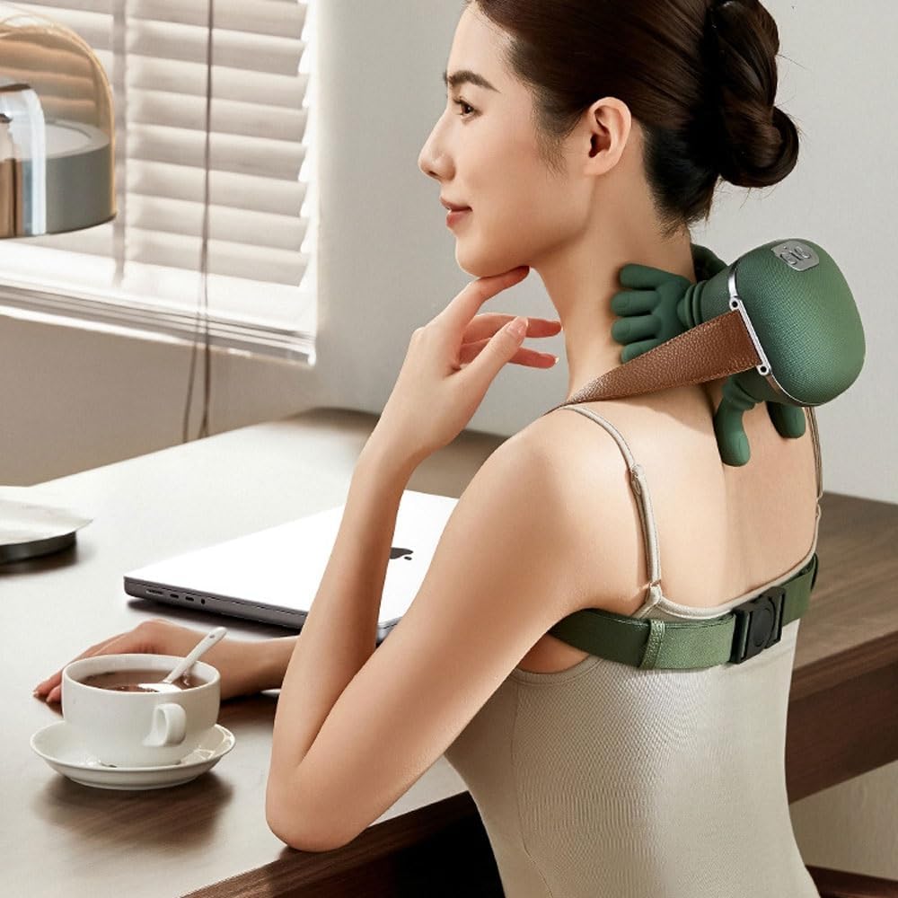 Smart Rechargeable Neck & Shoulder Massager | Deep Tissue Relaxation Device