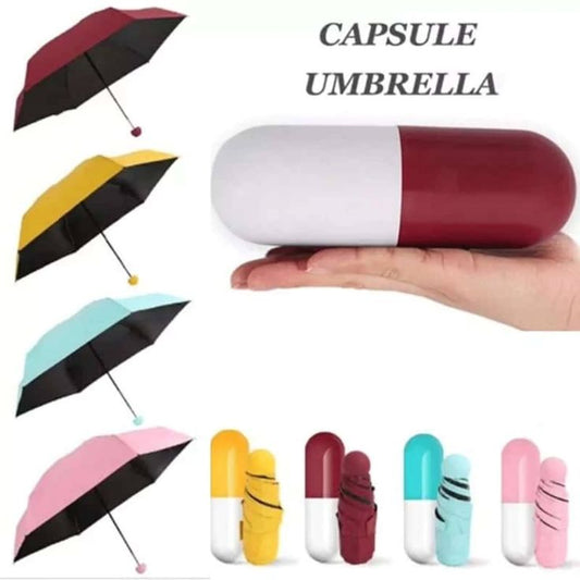 π Mini Capsule Pocket Umbrella | Ultra-Compact Windproof & Waterproof Travel Umbrella