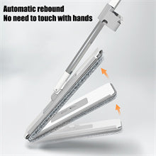 Flat Mop Microfiber Floor Mop Self Wringing, 360° Rotatable, 2 Washable Heads, Hardwood, Laminate, Tile Floor Cleaning