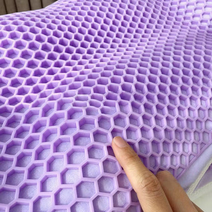 )  👉 Cooling Honeycomb Gel Pillow – Orthopedic Neck Support | Pain Relief & Breathable Sleep Cushion 😴❄️