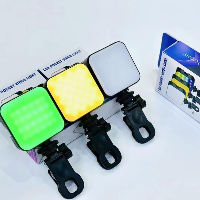 💡✨ Portable LED Video Light Clip | Mobile, Laptop & Camera Light