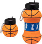 Portable Basketball Water Bottle 🏀💧 | Portable Leakproof Sports Gym Bottle | Collapsible Travel Sipper