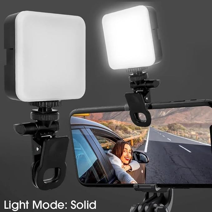 💡✨ Portable LED Video Light Clip | Mobile, Laptop & Camera Light