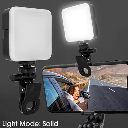 💡✨ Portable LED Video Light Clip | Mobile, Laptop & Camera Light