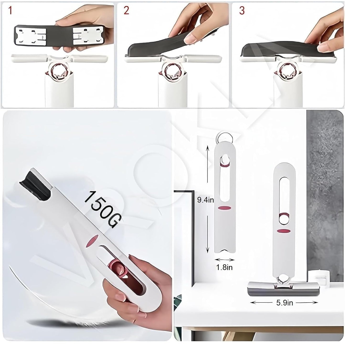 🪟 2-in-1 Window Cleaning Squeegee