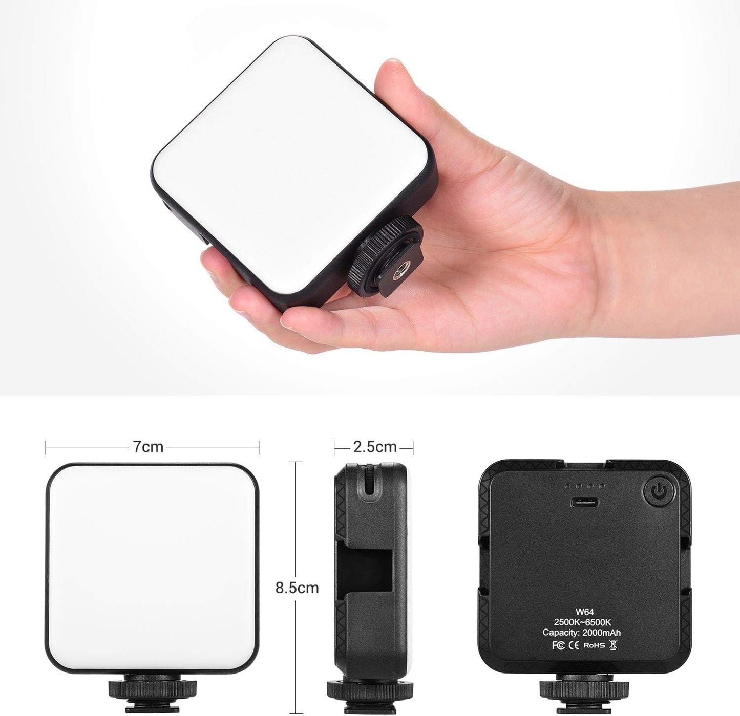 💡✨ Portable LED Video Light Clip | Mobile, Laptop & Camera Light