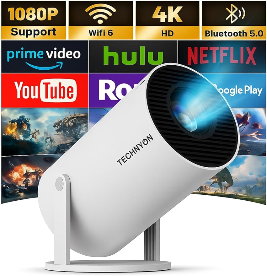 👉 Portable Smart Mini Projector – HD Home Theater | 1080p Support, WiFi & Compact Design 🎬✨
