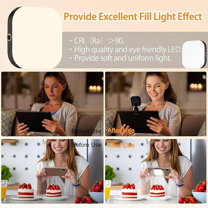 💡✨ Portable LED Video Light Clip | Mobile, Laptop & Camera Light