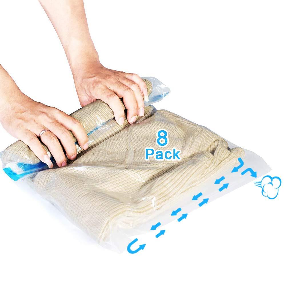 Vacuum Storage Bags Set with Pump – Space Saving Organizer for Clothes 🧳✨