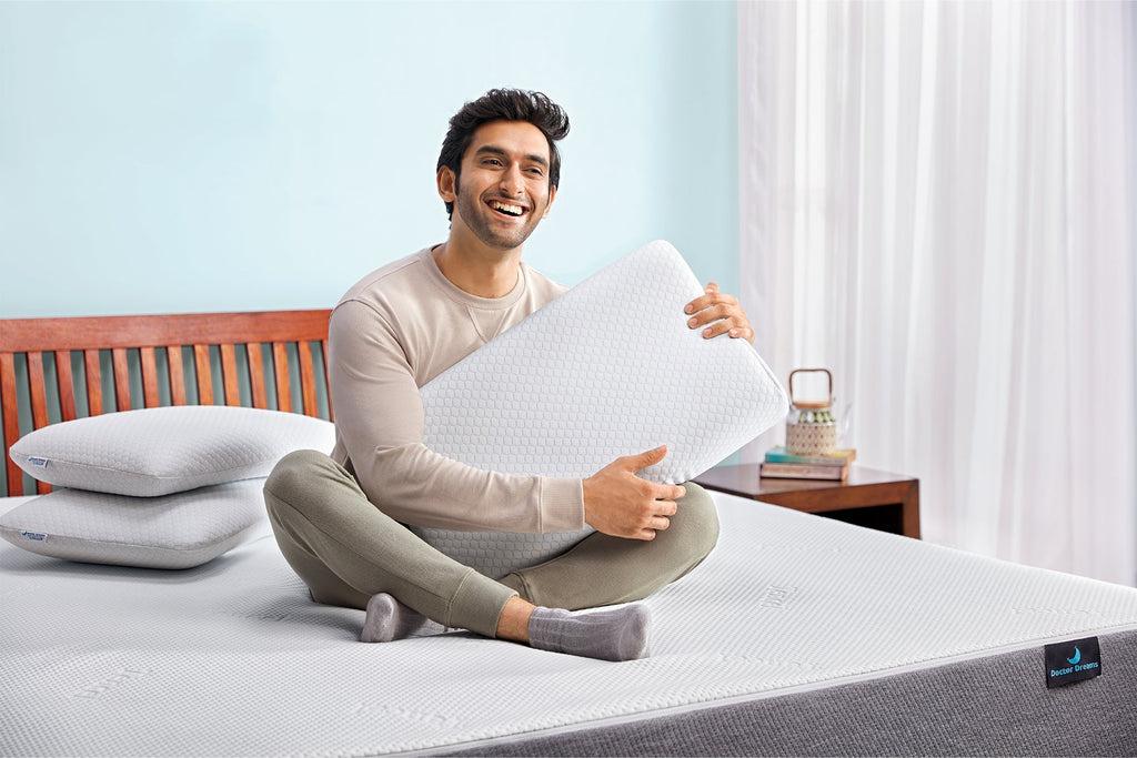 )  👉 Cooling Honeycomb Gel Pillow – Orthopedic Neck Support | Pain Relief & Breathable Sleep Cushion 😴❄️