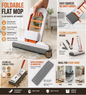 Foldable Flat Mop Cleaner 🧹✨ | Easy Squeeze Floor Cleaning Tool 💧 | Multi-Surface Cleaning Mop 🚿