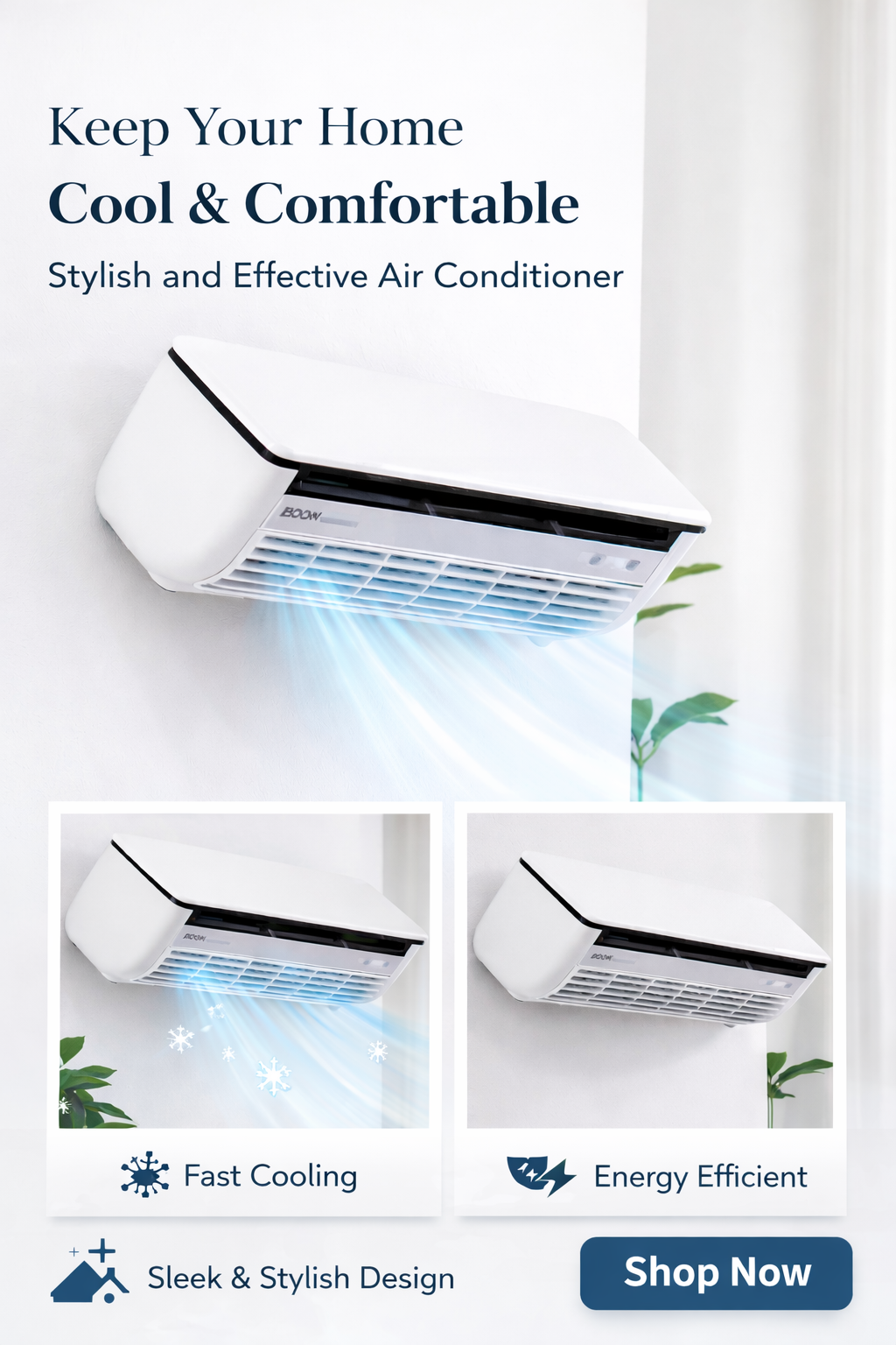 Mini Portable Air Conditioner – USB Personal Air Cooler with Humidifier & LED Light ❄️💧