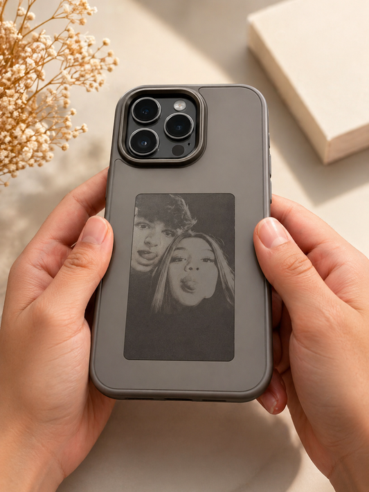 Custom Couple Photo Phone Case 💑 | Laser Engraved Memory Case 📱✨