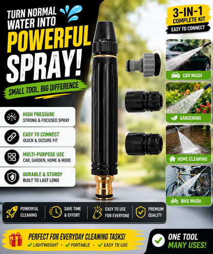 🔥 Never Drag Heavy Pipes Again – High Pressure Water Spray Nozzle 🚿✨