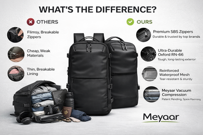 Anti-Theft Waterproof Travel Backpack – Smart Vacuum Compression Laptop Bag 🎒🔥