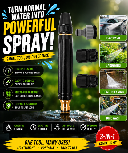 🔥 Never Drag Heavy Pipes Again – High Pressure Water Spray Nozzle 🚿✨