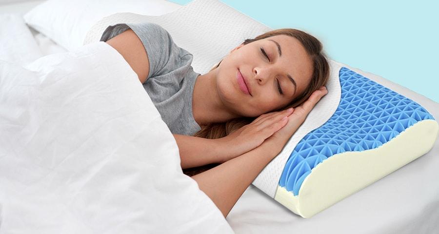 )  👉 Cooling Honeycomb Gel Pillow – Orthopedic Neck Support | Pain Relief & Breathable Sleep Cushion 😴❄️
