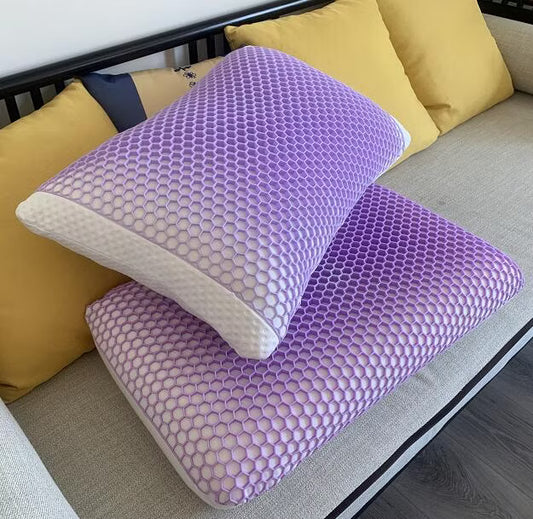 )  👉 Cooling Honeycomb Gel Pillow – Orthopedic Neck Support | Pain Relief & Breathable Sleep Cushion 😴❄️