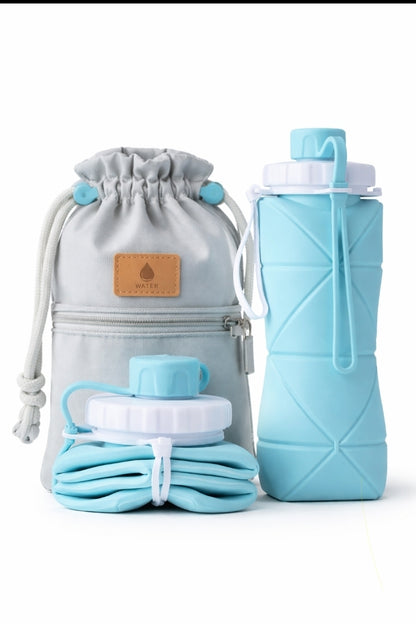 Collapsible Silicone Water Bottle – Leakproof, Foldable & Travel-Friendly Hydration Bottle