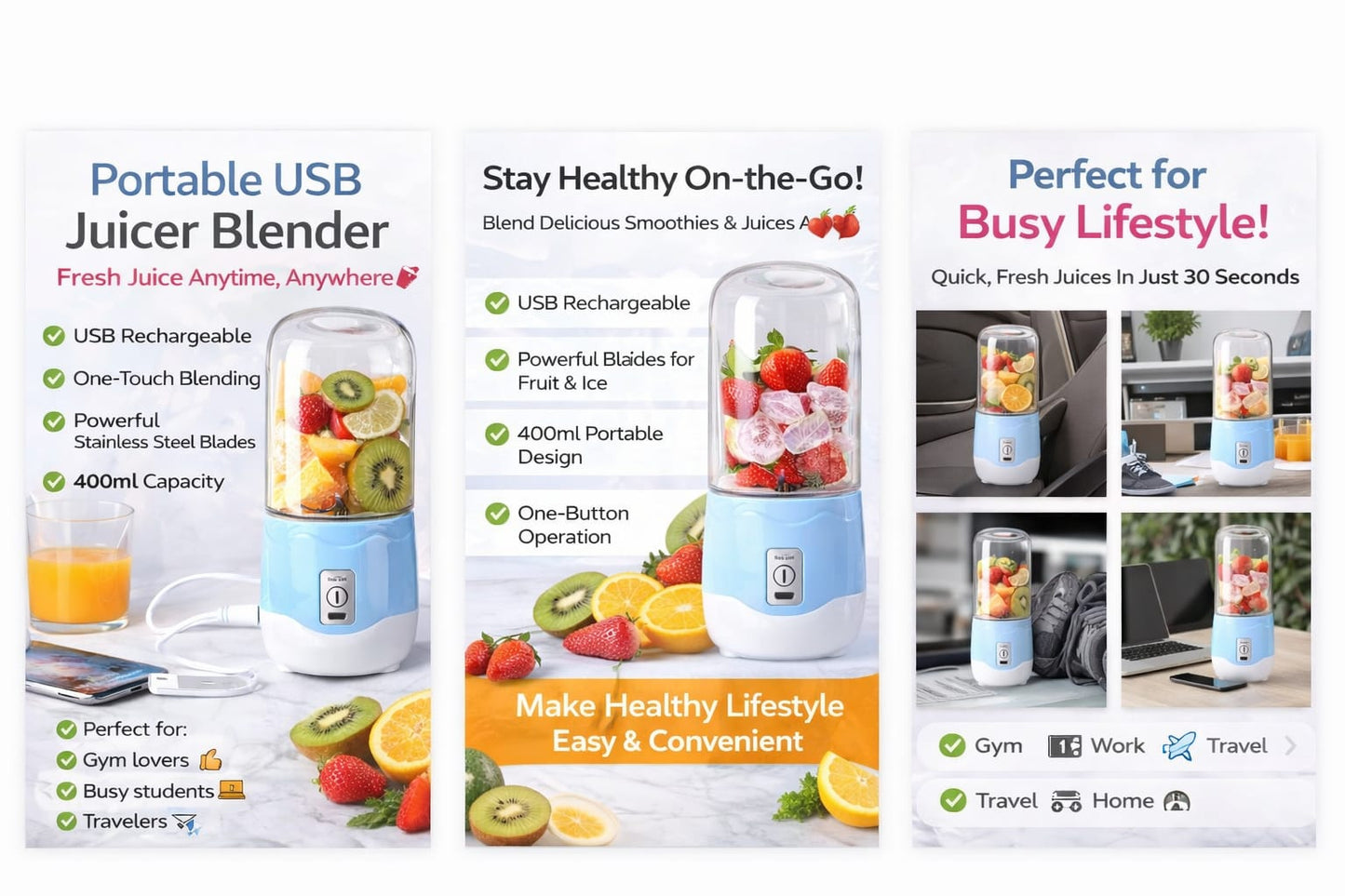 👉 Portable USB Juicer Blender – Fresh Juice Anytime, Anywhere 🥤⚡