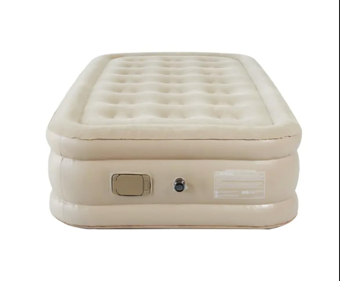 Premium Inflatable Air Mattress with Built-in Pump | Portable Single Bed for Home, Travel & Camping 🛏️✨