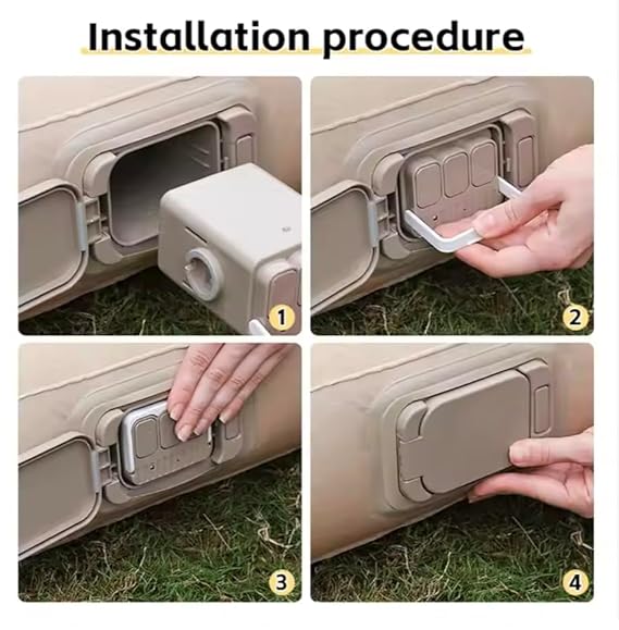 Premium Inflatable Air Mattress with Built-in Pump | Portable Single Bed for Home, Travel & Camping 🛏️✨