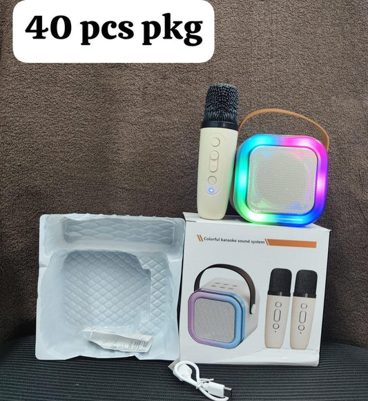 🎤✨ Wireless Karaoke Mic & RGB Speaker Set | Sing Anywhere Party Kit