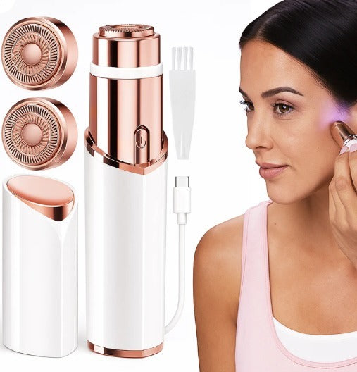 2-In-1 Rechargeable Facial Hair Remover – Painless Precision Beauty Trimmer ✨💖