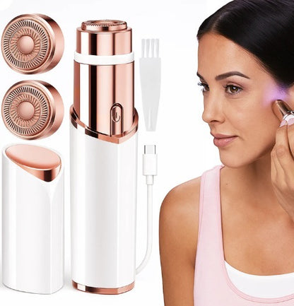 2-In-1 Rechargeable Facial Hair Remover – Painless Precision Beauty Trimmer ✨💖