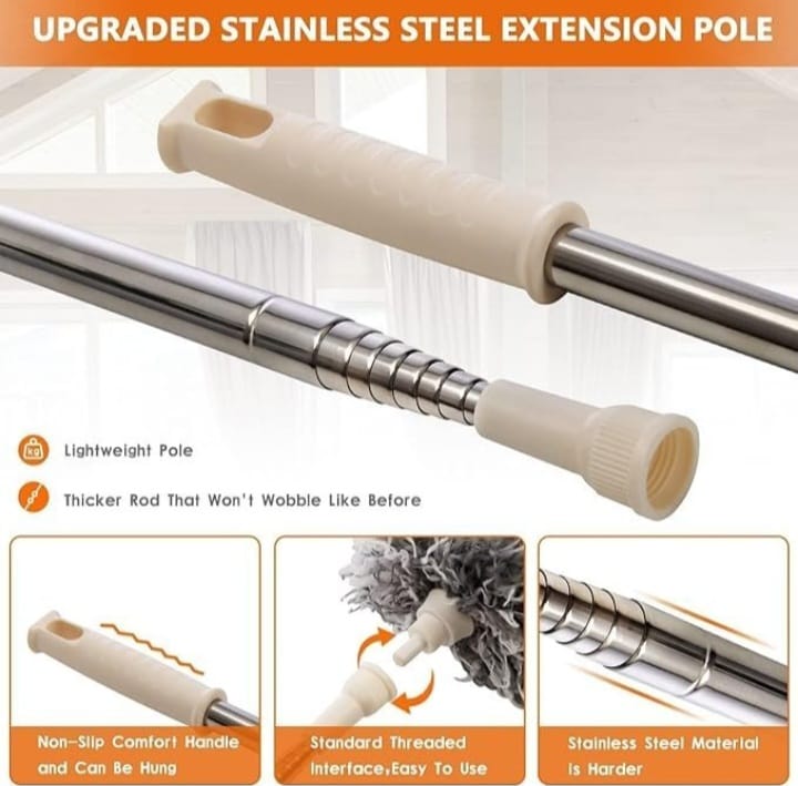 360° Flexible Microfiber Ceiling Fan Cleaner with Extendable Handle | Deep Dust Cleaning Tool
