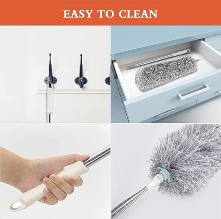 360° Flexible Microfiber Ceiling Fan Cleaner with Extendable Handle | Deep Dust Cleaning Tool
