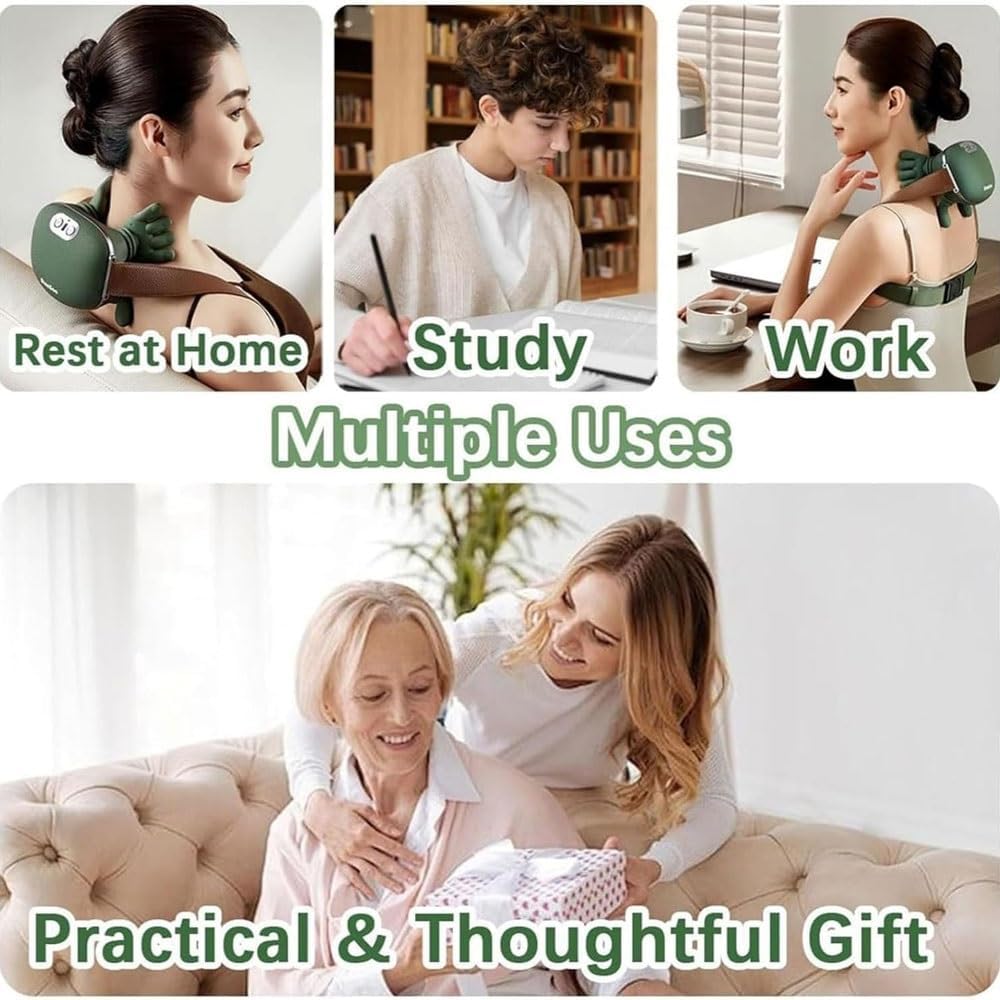 Smart Rechargeable Neck & Shoulder Massager | Deep Tissue Relaxation Device