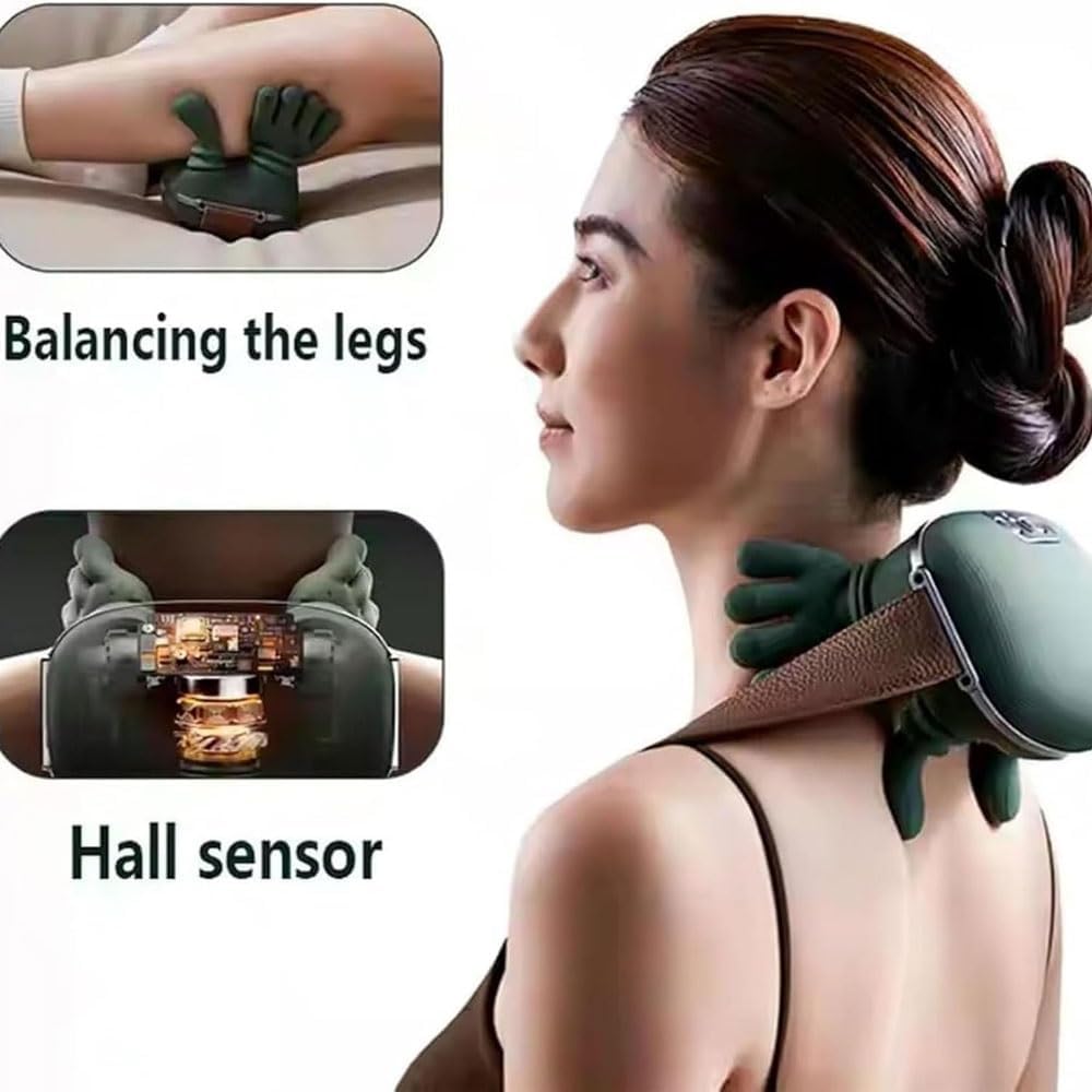 Smart Rechargeable Neck & Shoulder Massager | Deep Tissue Relaxation Device