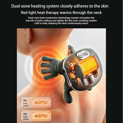 Smart Rechargeable Neck & Shoulder Massager | Deep Tissue Relaxation Device