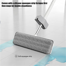 Flat Mop Microfiber Floor Mop Self Wringing, 360° Rotatable, 2 Washable Heads, Hardwood, Laminate, Tile Floor Cleaning