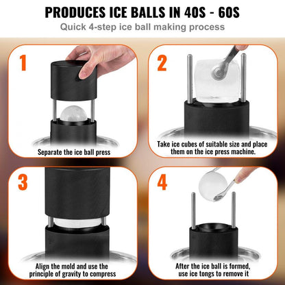 Ice Ball Maker Bottle – Instant Round Ice Cube Maker with Storage 🧊💧