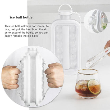Ice Ball Maker Bottle – Instant Round Ice Cube Maker with Storage 🧊💧
