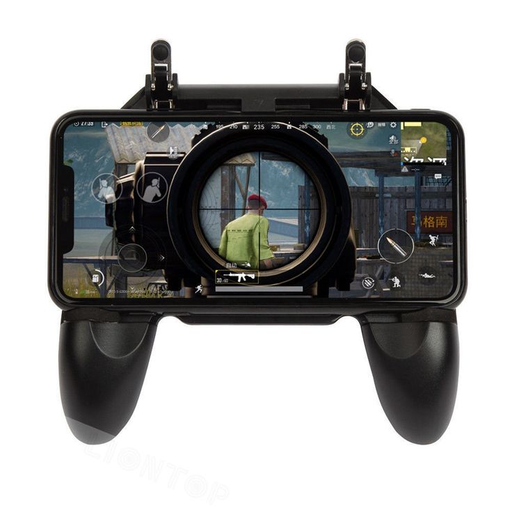 W11+ PUBG Mobile Trigger Game Controller | 4 Finger Grip | Mobile Gaming Handle with L1 R1 Shoot Buttons